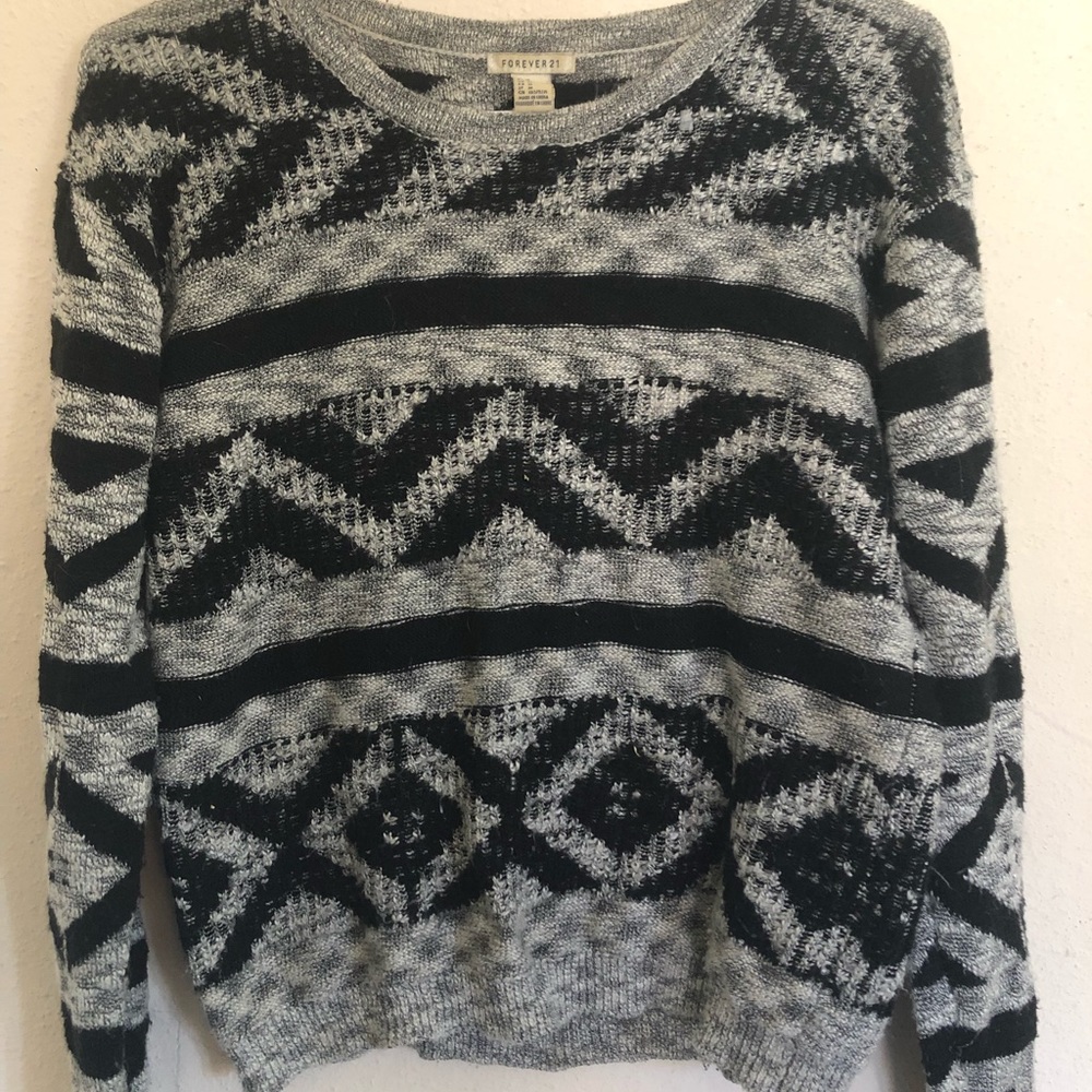 tribal patterned sweater